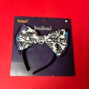Spirit Halloween / Alice in wonderland bow headband  💙🖤​​​​​​​​​​